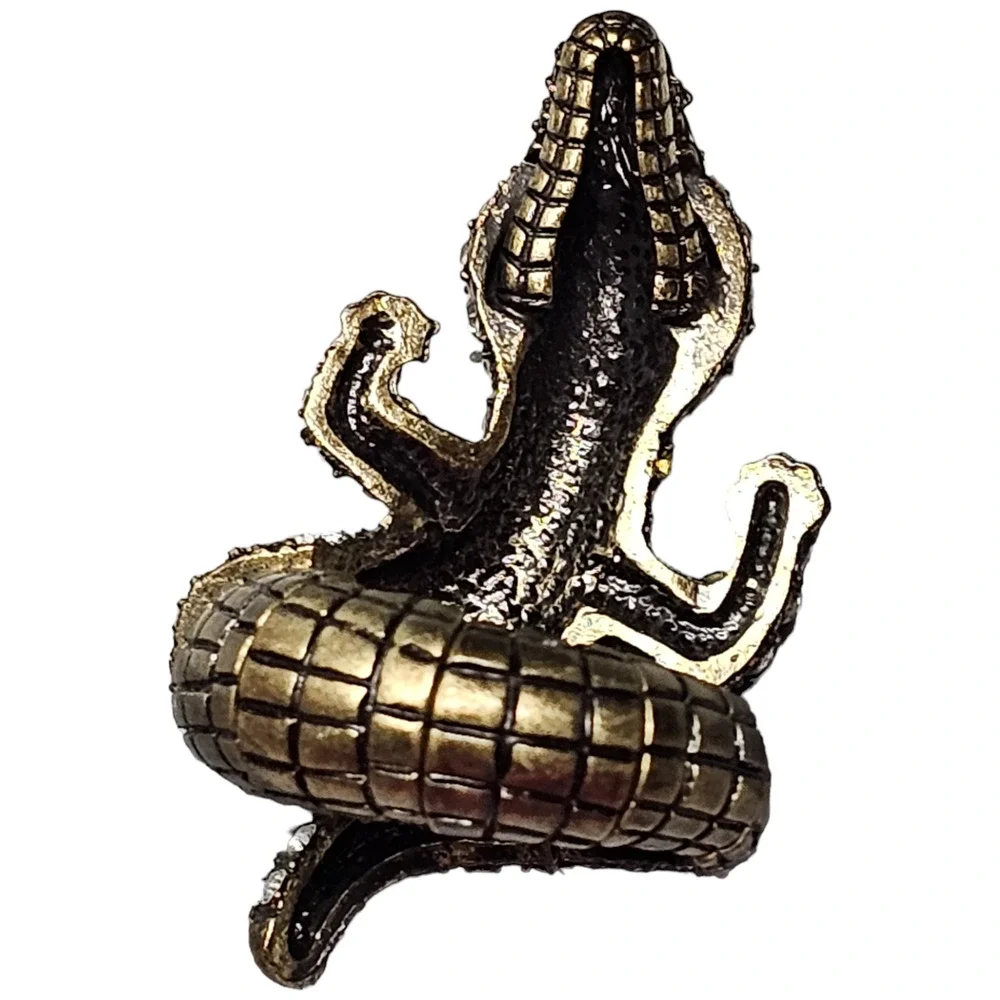 Stretch Ring Rhinestone Alligator Crocodile Lizard - Picture 3 of 5